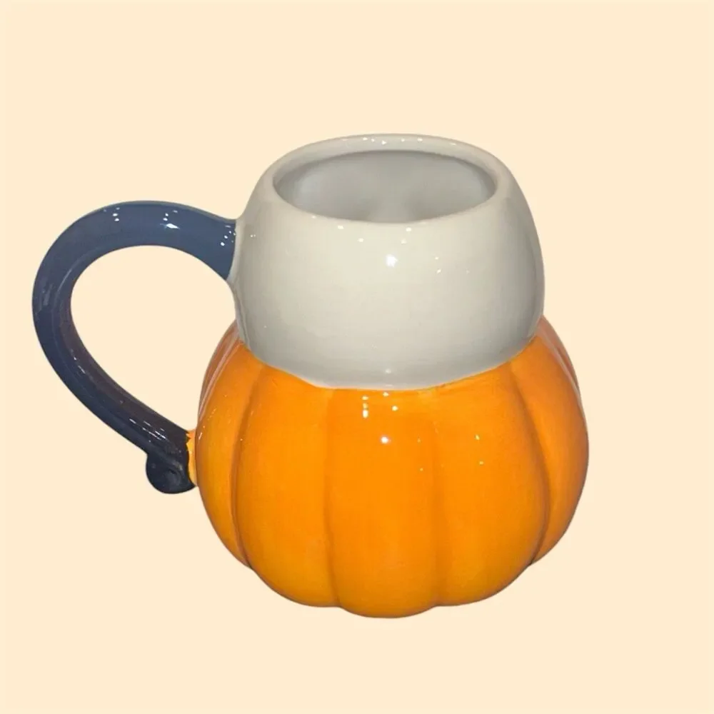 Nightmare Before Christmas Sally 3D Jack Skellington Pumpkin CERAMIC MUG Lot 2